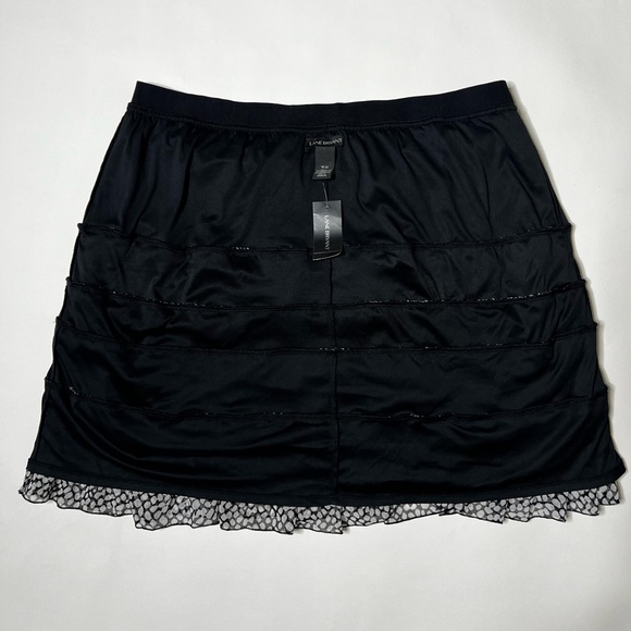 White & Black Polka Dot Tiered Skirt Mini Mid Ruffle Casual Summer Vacation Boho - Picture 9 of 15